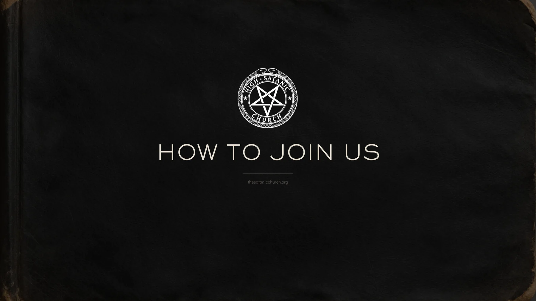 The High Satanic Church banner representing its published ethical principles